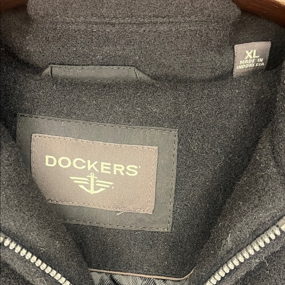 Dockers Men's Classic Black Wool Blend Jacket - Size XL - Picture 2 of 8